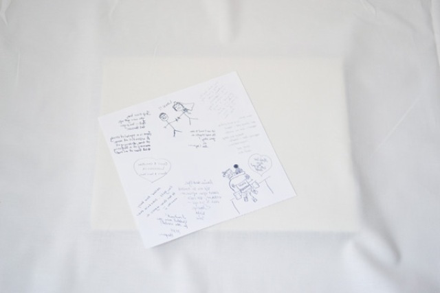 Picture Of Touching DIY Guestbook Ring Pillow 3