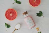 Useful DIY Grapefruit Mint Sugar Scrub Favors 3