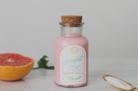 Useful DIY Grapefruit Mint Sugar Scrub Favors 4