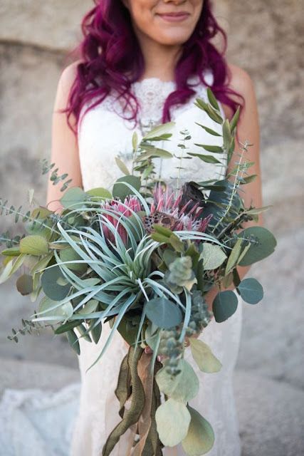 Eclectic desert wedding in Joshua Tree National Park in California by adventure wedding photographer Jewels Photography.