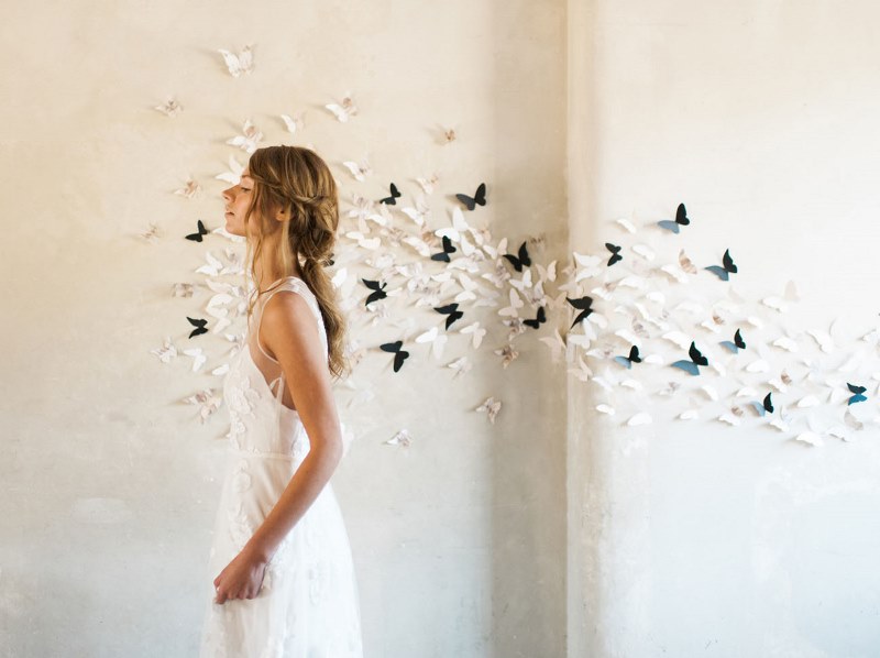 Butterfly themed spring garden wedding shoot  1