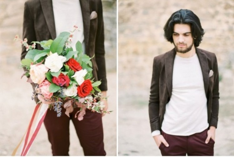 Creative And Romantic Berry Toned Wedding Inspiration