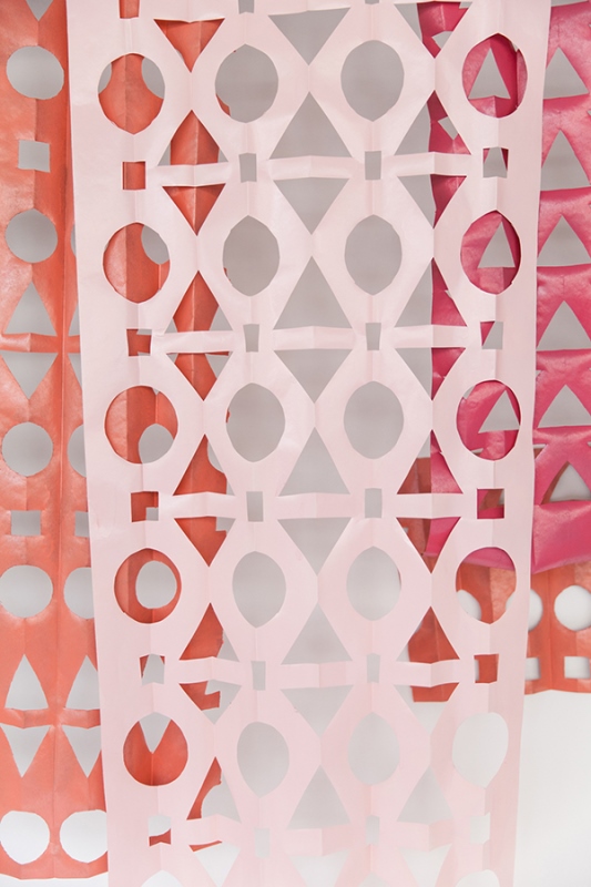Geometric DIY Papercut Backdrop For A Wedding Or Bridal Shower