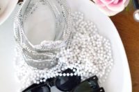 offer your gals sunglasses, pearls and tiaras as favors and to wear the shower party to create an ambience