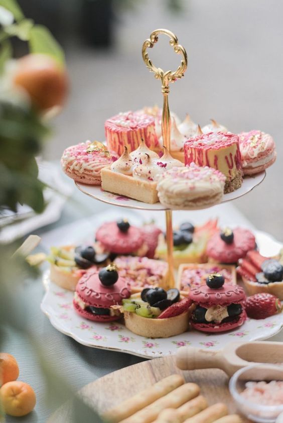 refined and delicious sweets are a perfect choice for a Parisian themed bridal shower and will make your guests happy
