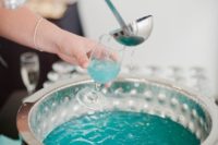 tiffany blue punch is a cool idea for a breakfast at Tiffany’s bridal shower