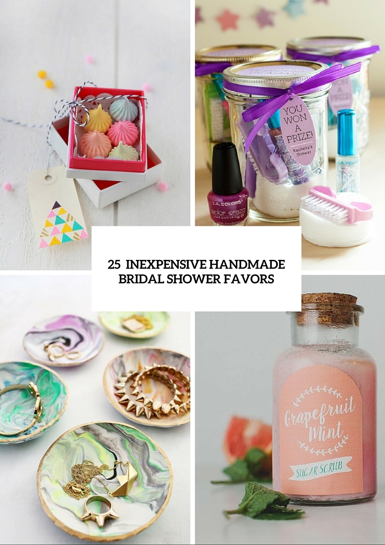 25 inexpensive yet cute handmade bridal shower favors