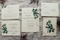 Blackberry wedding invitations