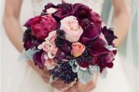 Bridal blackberry bouquet