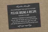 Cooking themed bridal shower invitation