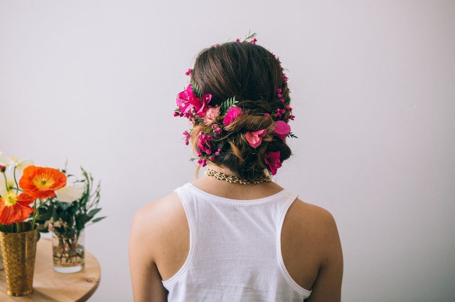 Picture Of Cute DIY Dutch Flower Braid For Brides 4