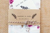 Floral Handkerchief Save-The-Date