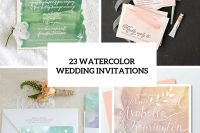 Pretty Watercolor Wedding Invitations To Get Inspired
