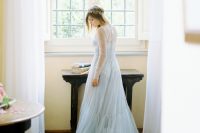 Serenity Blue Wedding Dress By Anna Kubanova