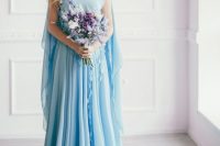 Serenity Sky Blue Wedding Gown By LiluBridal