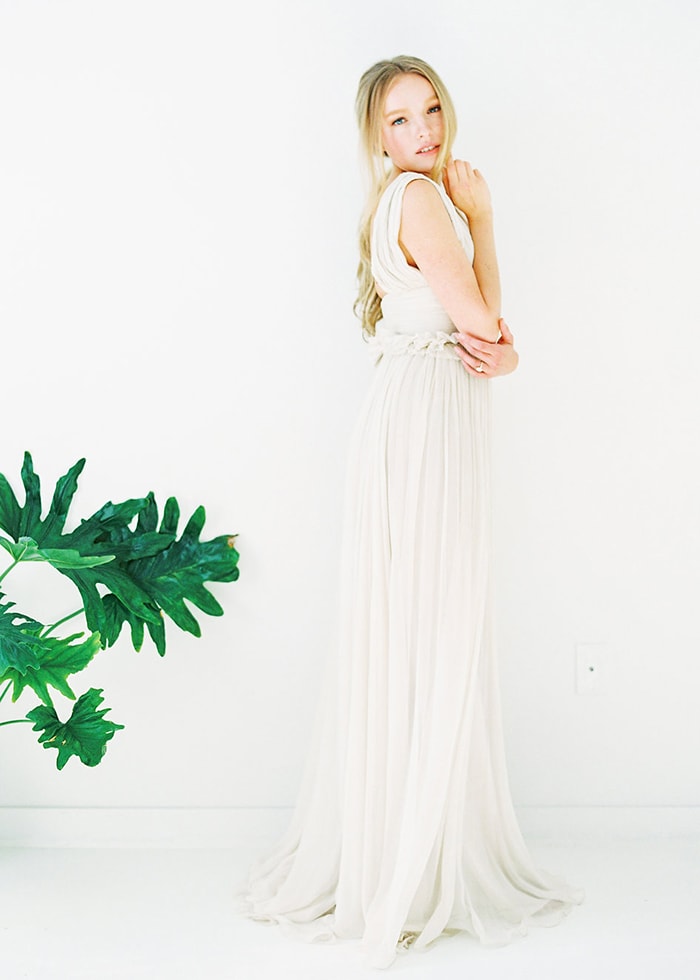 Picture Of ethereal minimalist bridal shoot with soft textures  1