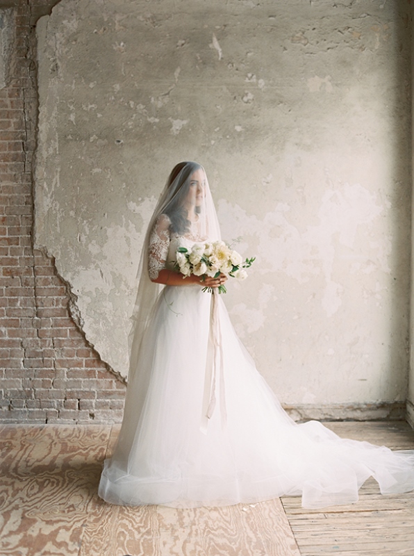 Picture Of neutral organic industrial wedding shoot  15