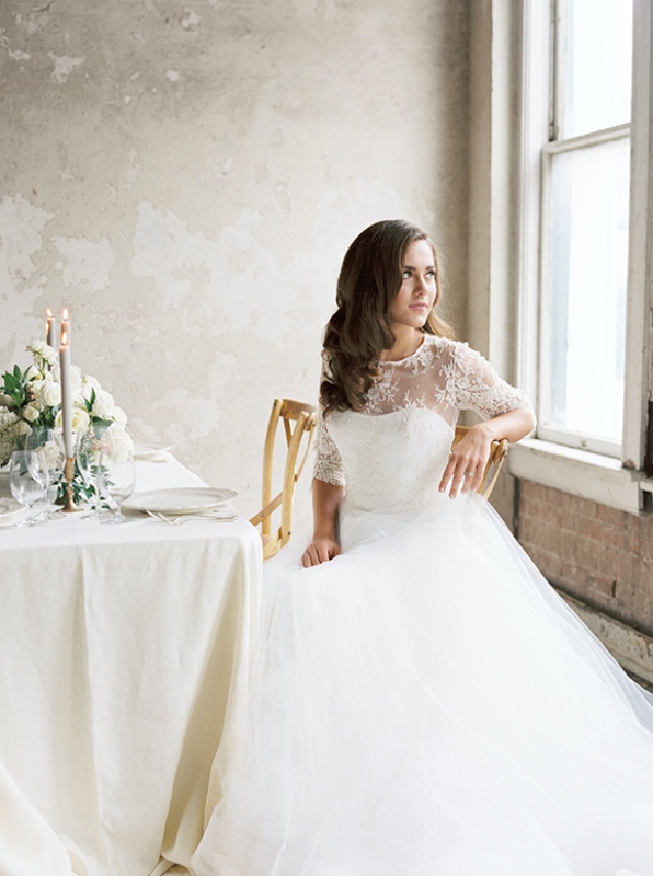 Picture Of neutral organic industrial wedding shoot  17