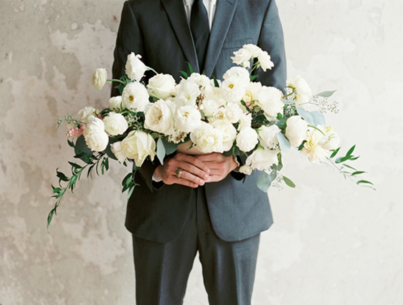 Picture Of neutral organic industrial wedding shoot  18