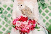 vintage-chic-red-pink-garden-wedding-12