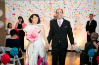 01 Fally DIY colorful science-themed wedding