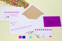 02 bold invitations with waffle-printed envelopes