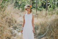 08 halter neckline minimalist gown