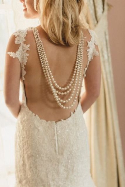 NUZYZ Rhinestone Inlaid Long Drop Bridal Back Necklace Lady Body Chain  Wedding Jewelry - Walmart.com