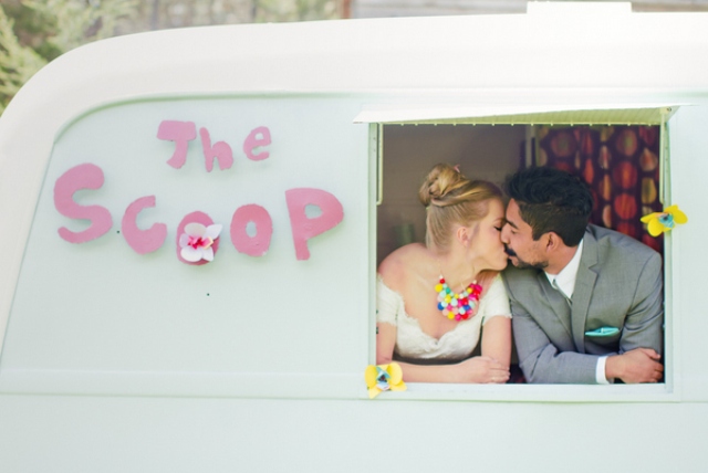 the Scoop became an important part of the shoot decor