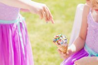 11 sprinkles are another wedding shoot touch that reminds of ice cream