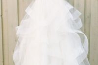 13 A-line organza wedding gown