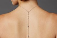 17 crystal fireball back wedding necklace