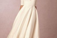 18 plain white midi dress