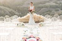 31 wedding aisle decorated with fresh flowers