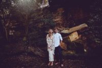 Boho Chic Bridal Fashion Editorial In The Woods 2