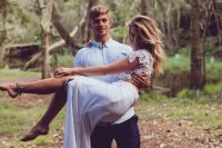Boho Chic Bridal Fashion Editorial In The Woods 6