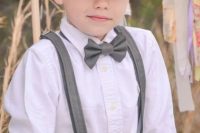 Cool ring bearer outfit with cap
