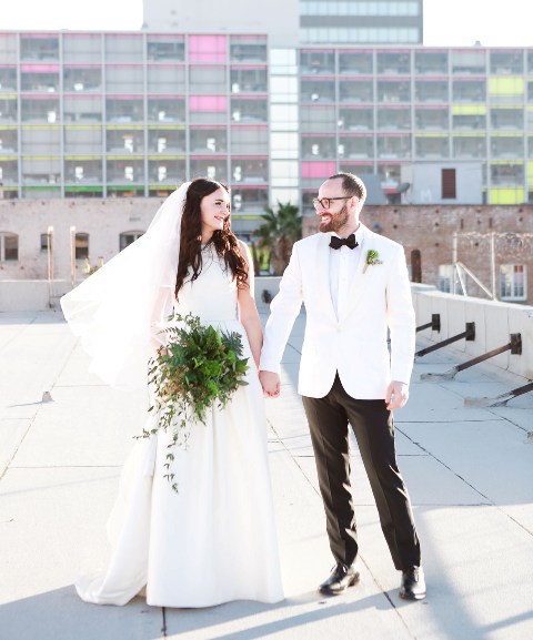 Modern And Chic Los Angeles Rooftop Wedding
