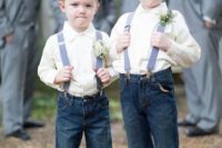 Ring bearer outfit for rustic weddings