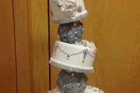 Super creative topsy turvy wedding cake