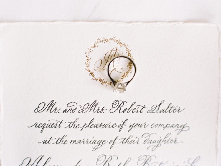 the wedding was traditional meet organic, so the stationery was very elegant