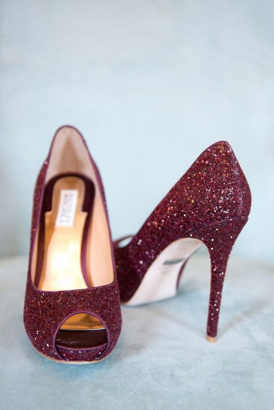 glitter wedding shoes