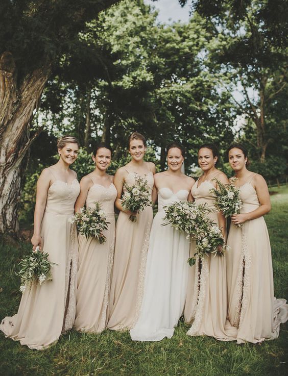 14 soft nude strap maxi gowns for gals
