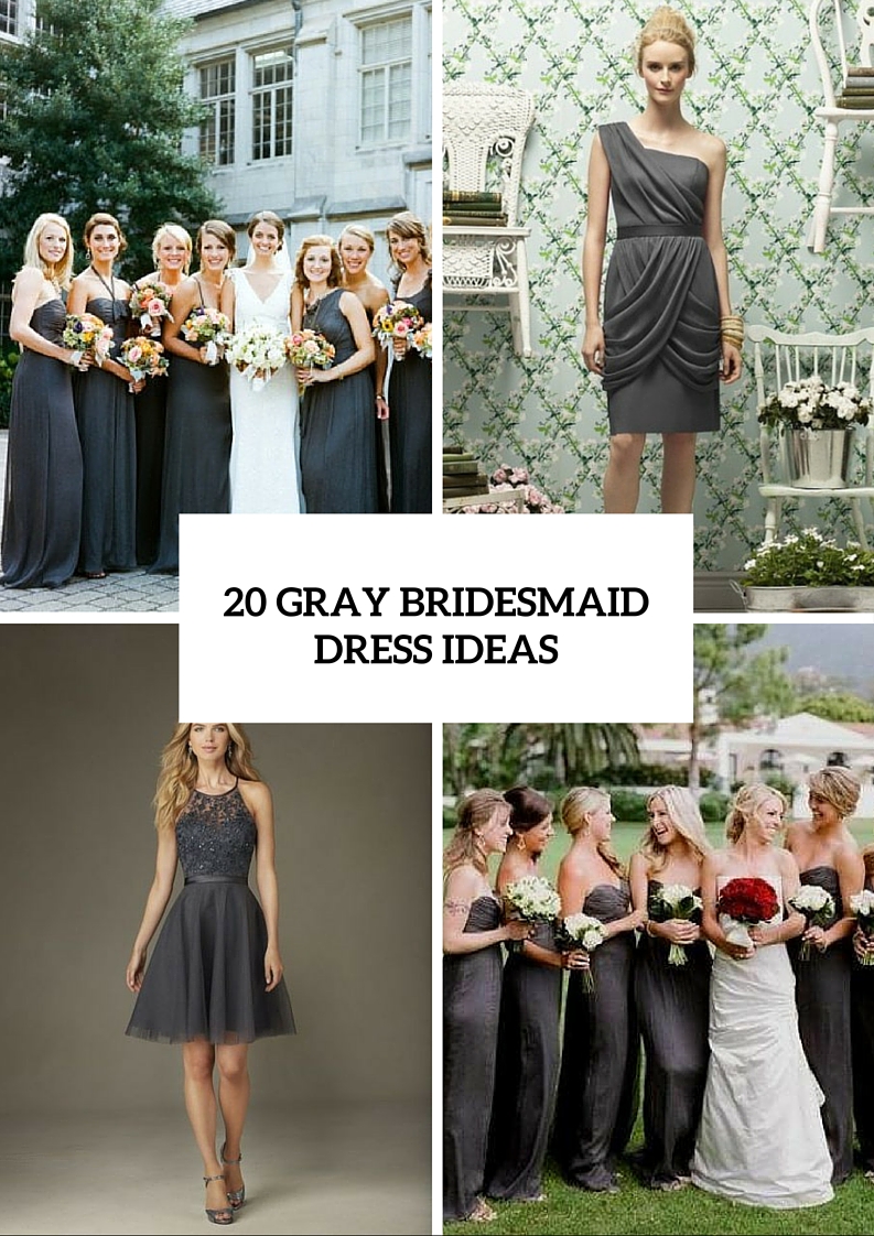 Gorgeous Gray Bridesmaid Dress Ideas For Fall Weddings