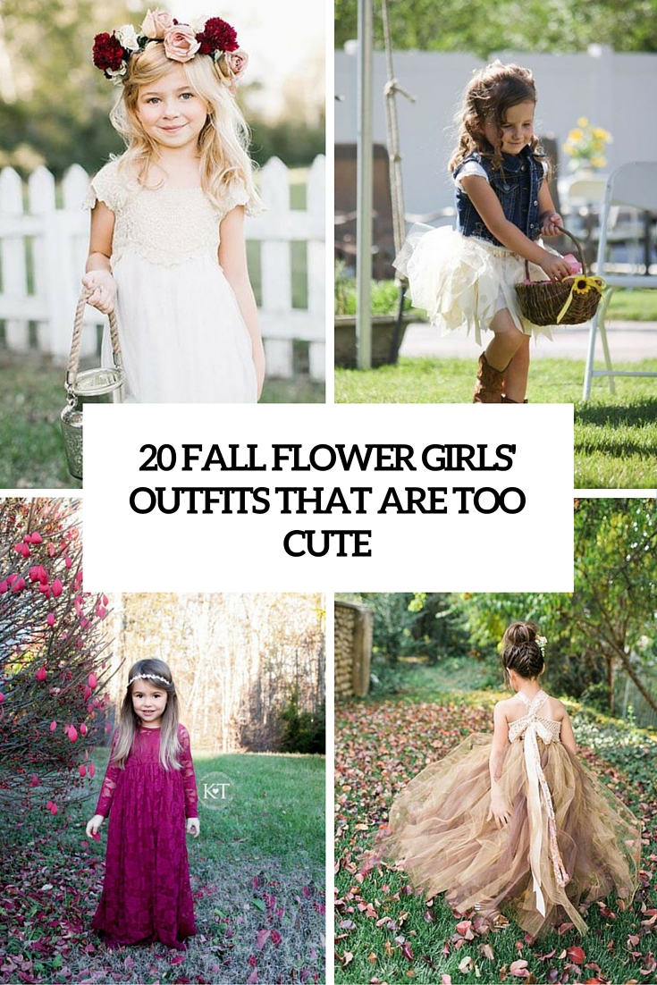 20 Fall Flower Girl Outfits That Are Too Cute