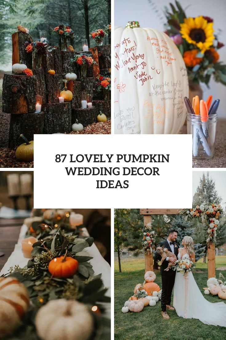 lovely pumpkin wedding decor ideas cover
