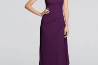 Elegant purple maxi dress