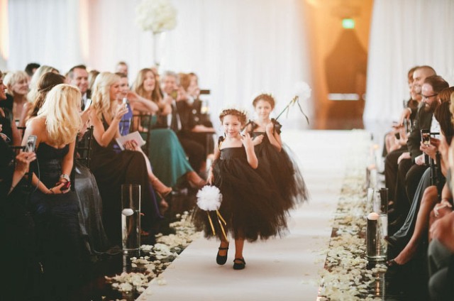 Picture Of Glamorous Black And Gold Wedding 11