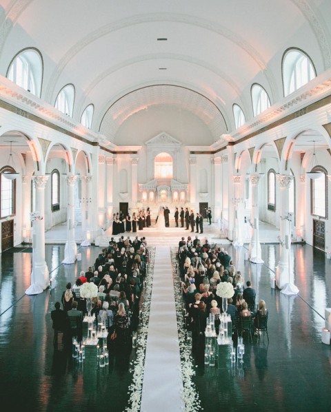 Picture Of Glamorous Black And Gold Wedding 13