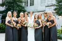 Gray bridesmaid dress ideas